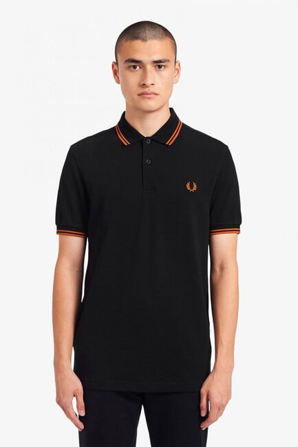 Orange fred perry polo clearance