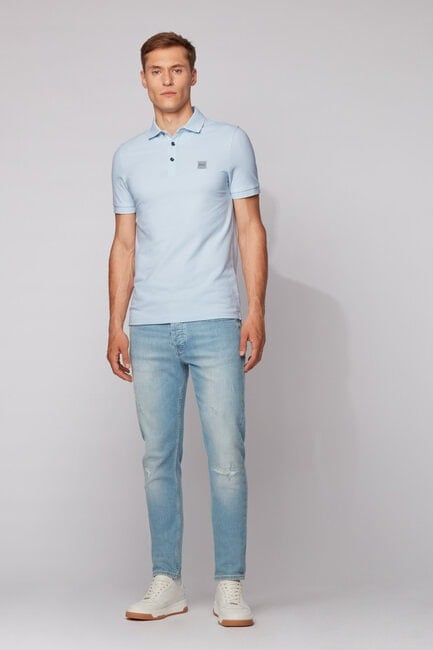 Hugo boss light blue jeans clearance