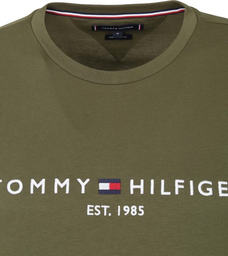 Dark green tommy hilfiger shirt clearance