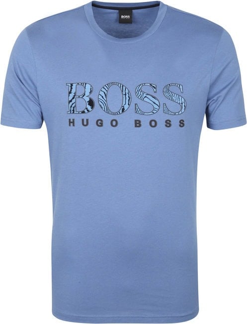 Boss logo t shirt clearance