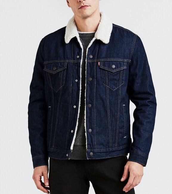 Levis navy jacket clearance